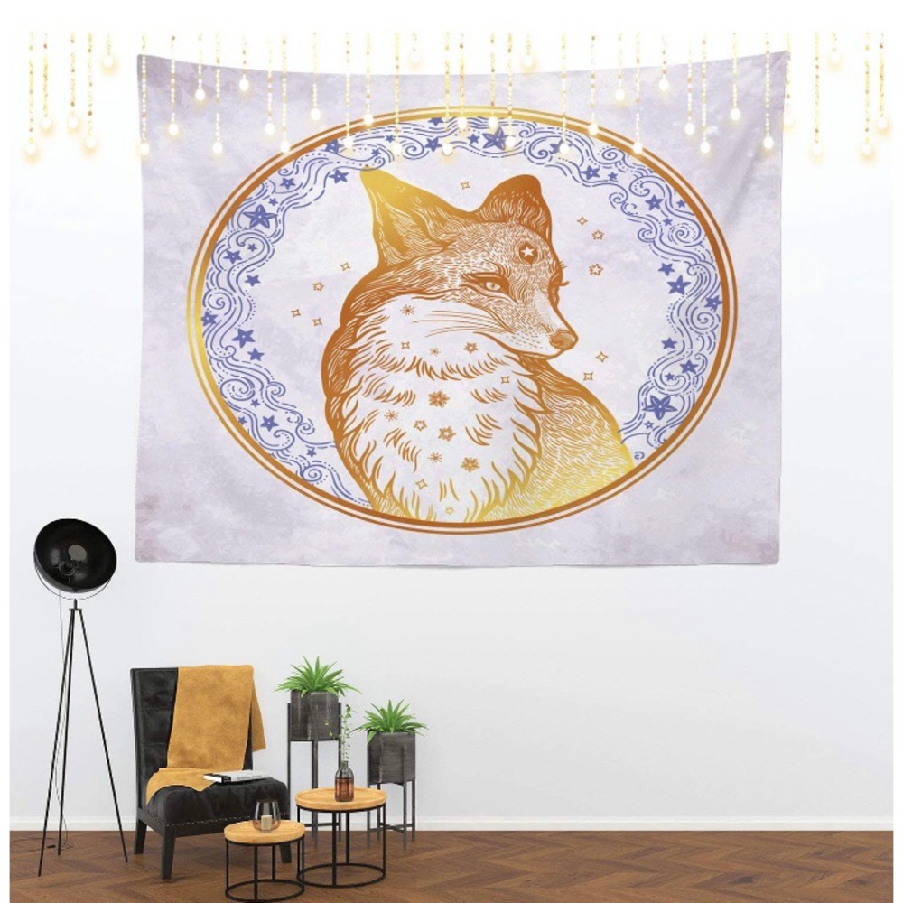 Tribal Foxy 🦊 Tapestry | 39.4 x 59.1” - Picture 2 of 9